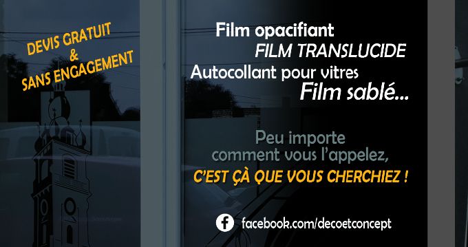 film sablé vitre